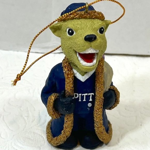 VTG University of Pittsburgh Panthers Christmas Hanging Ornament Collectible - Picture 1 of 11
